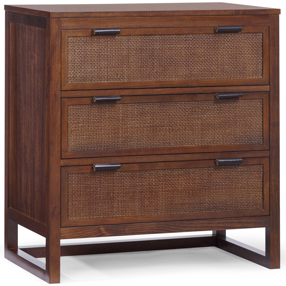 Teamson Home Hatteras 3 Drawer Walnut Dresser Image 2