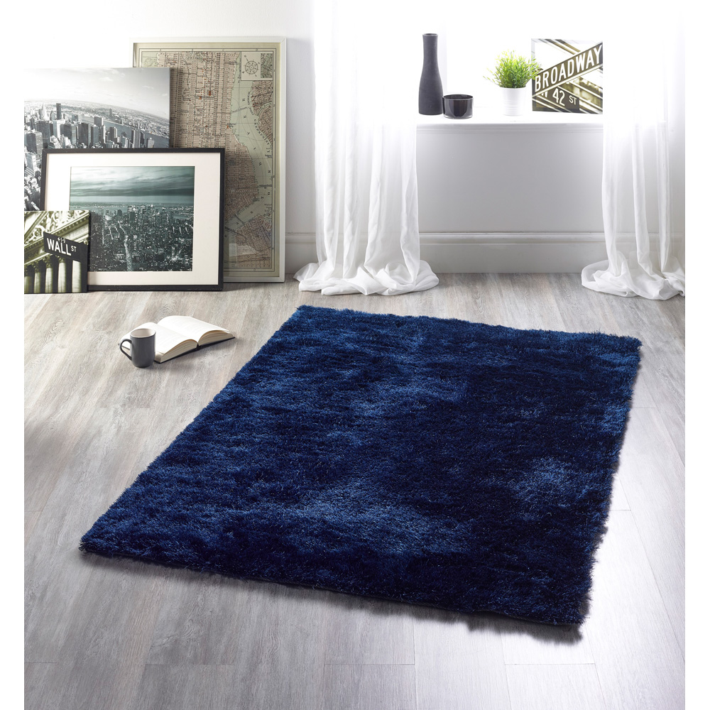 Origins Indigo Glamour and Shimmer Rug 120 x 170cm Image 3