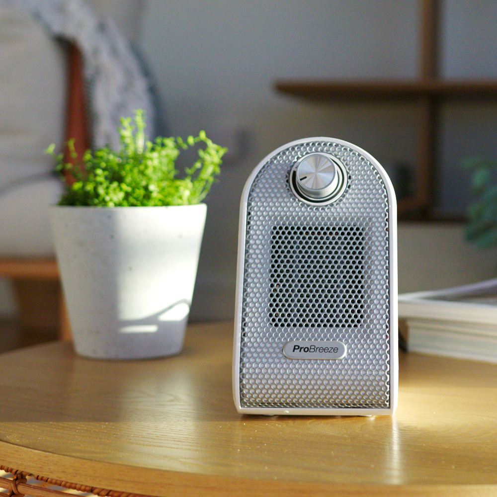 Pro Breeze Mini Personal Ceramic Fan Heater 500W Image 2