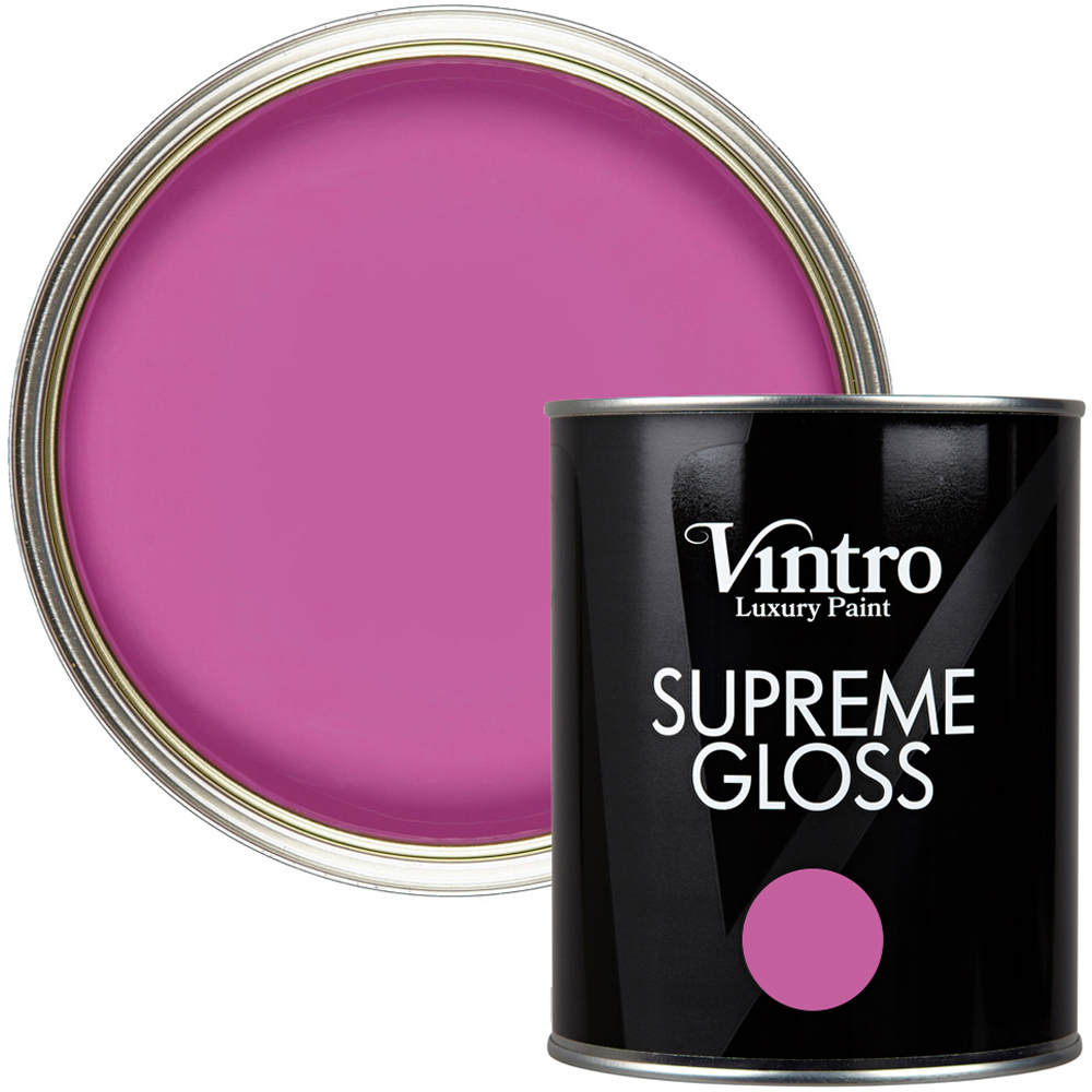 Vintro Paint Walls and Ceilings Orchid Gloss Paint 1L Image 1