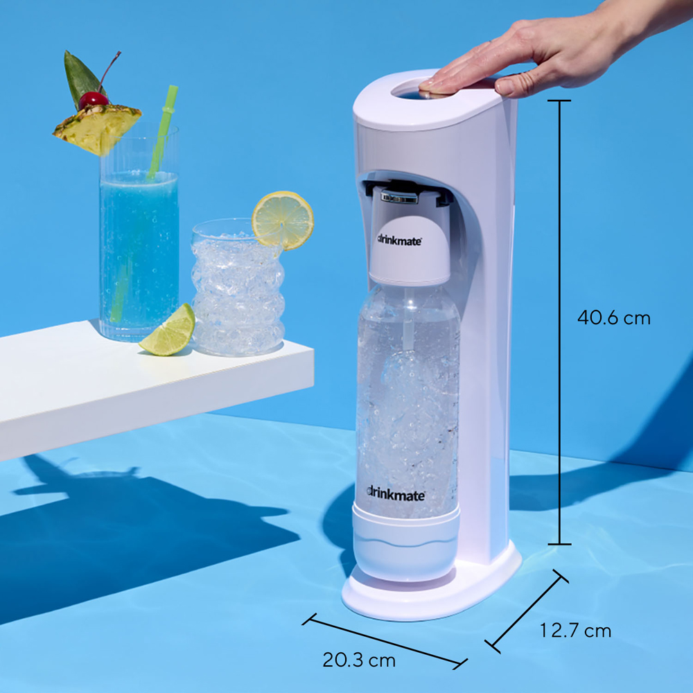 Drinkmate OmniFizz 410-03-14Z Royal Red Soda Maker with CO2 Cylinder Image 8