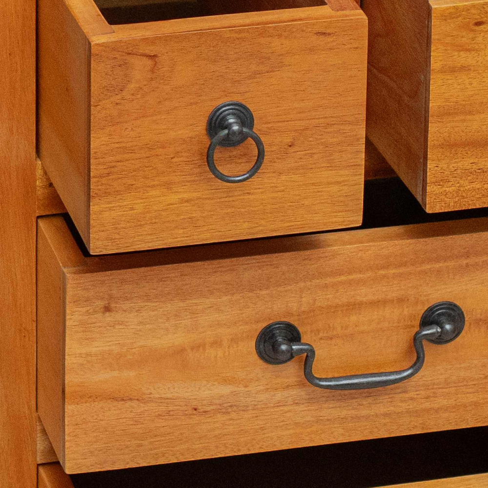vidaXL 7 Drawer Brown Tall Chest of Drawers Image 8