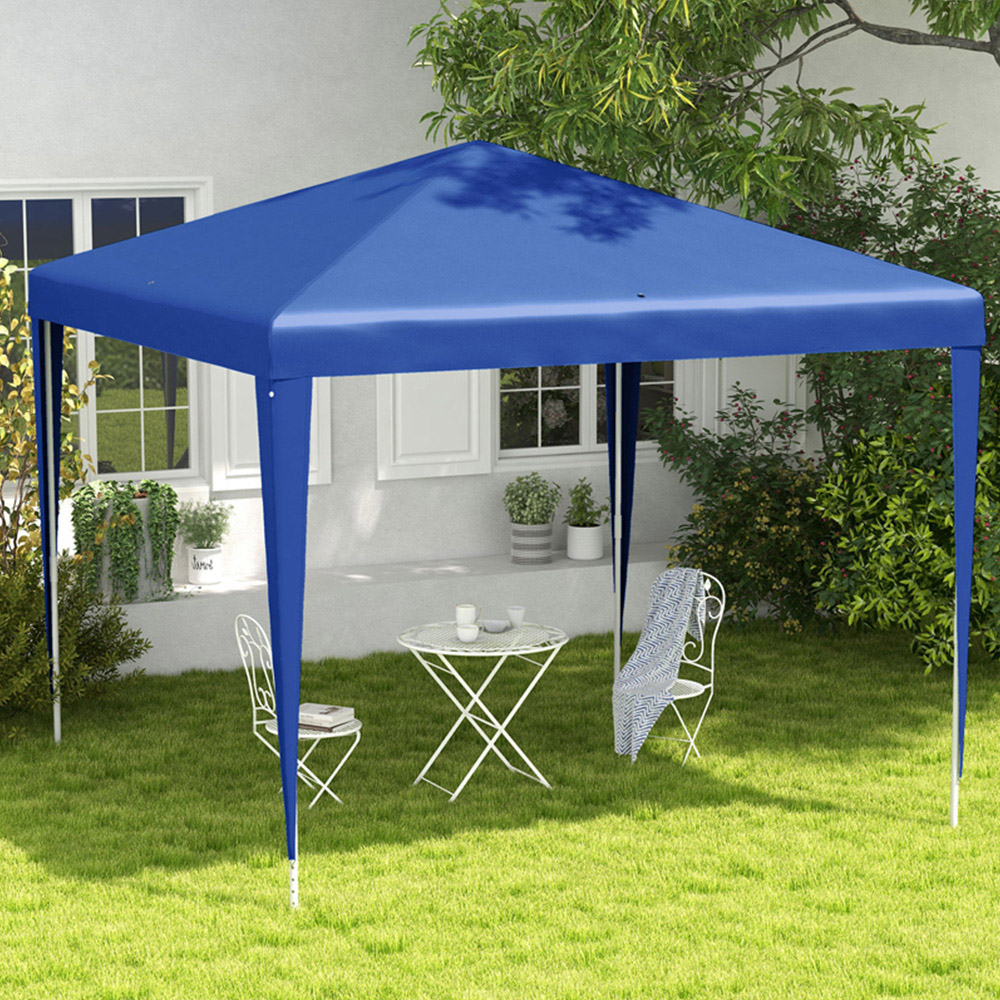 Outsunny 2.7 x 2.7m Blue Marquee Party Tent Image 1