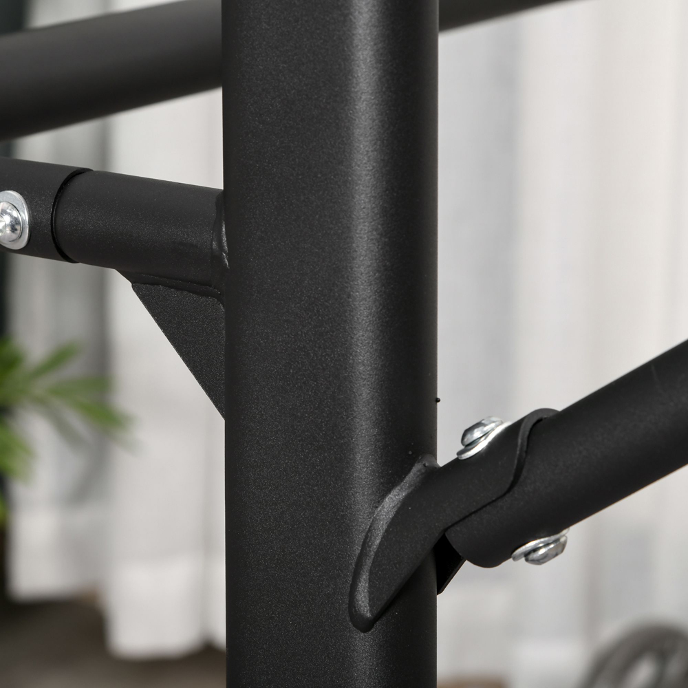 HOMCOM Multi Functional Height Adjustable Power Tower Dip Station Image 3