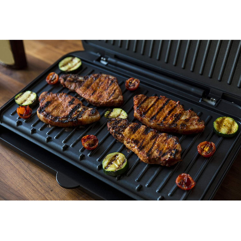 George Foreman 25820 Black Large Fit Grill Image 4