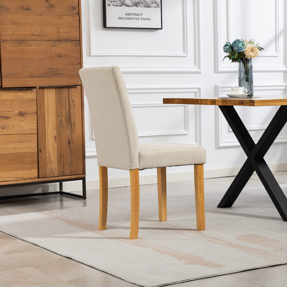 Artemis Home Almont Set of 2 Beige High Back Dining Chairs Image 6
