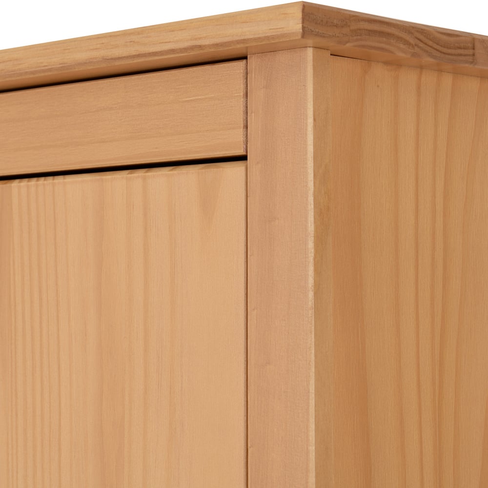 Seconique Oslo 2 Door Antique Pine Wardrobe Image 8