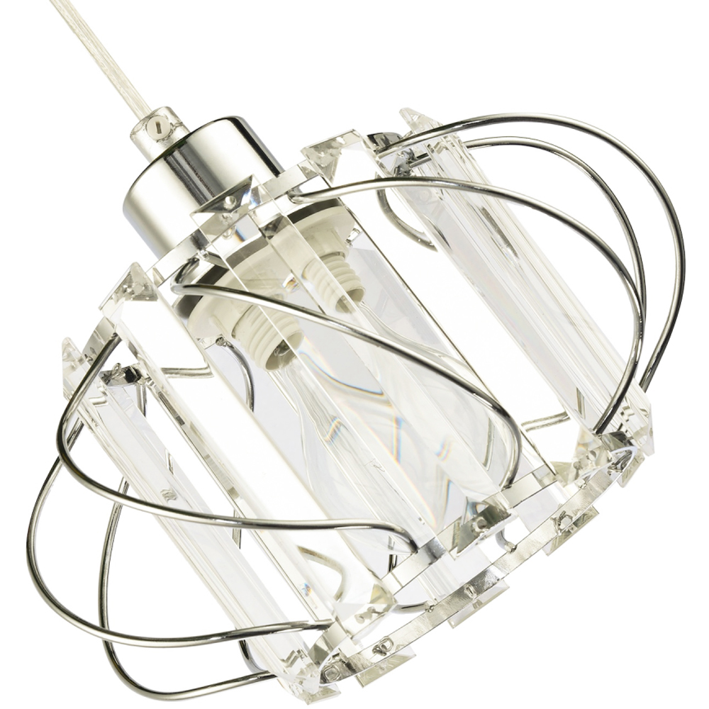 Happy Homewares Pendant Lamp Shade with Clear Acrylic Prim Image 5