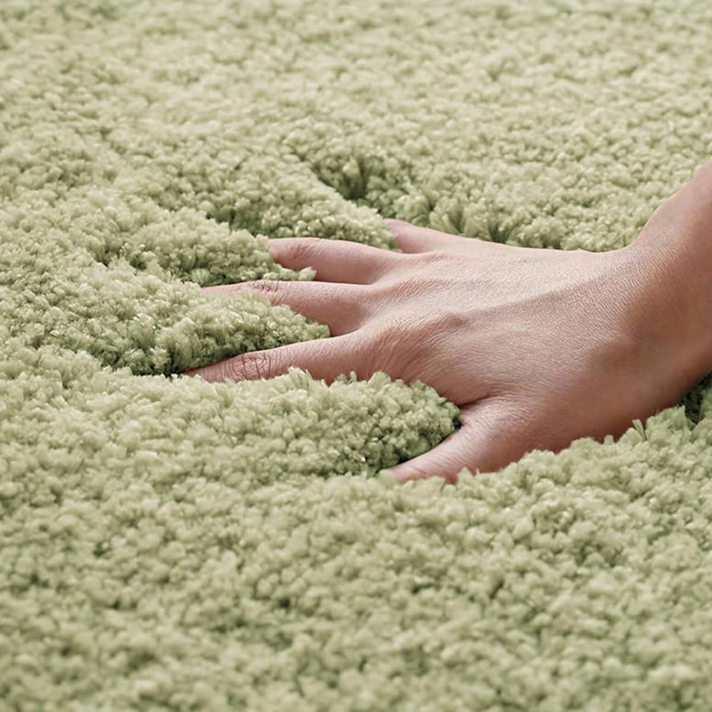 Allure Bath Fashions Sage Green Microfibre Luxury Non-Slip Bath Mat 50 x 80cm Image 3