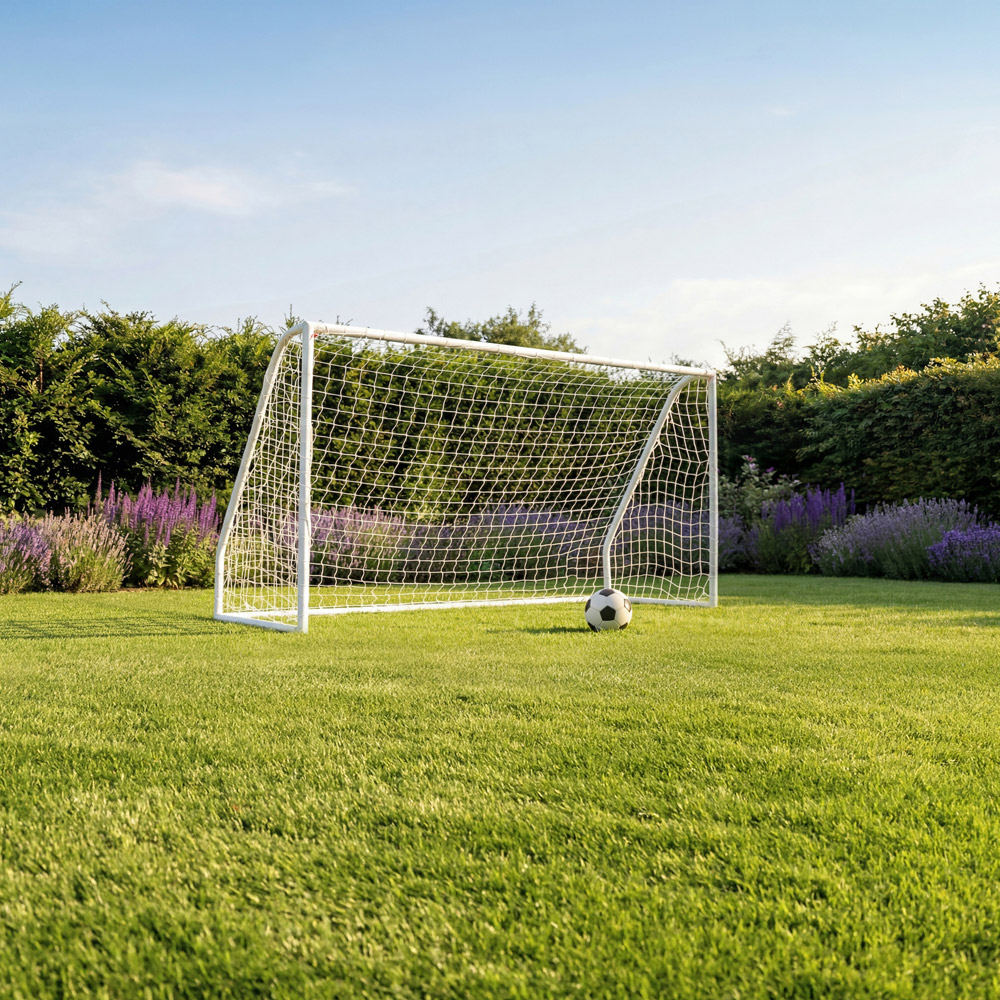 Charles Bentley 8 x 4ft Football Goal Post with Net and Pegs Image 2