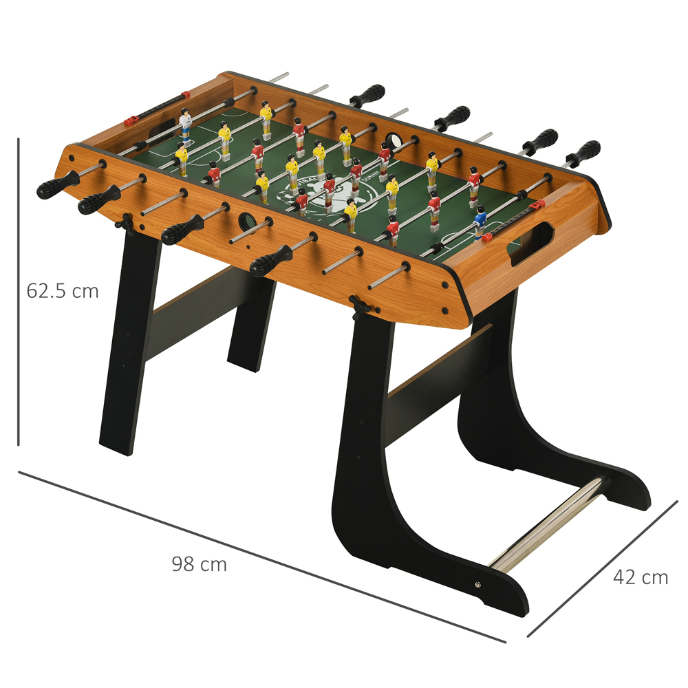 HOMCOM Multicolour Folding Full Sized Mini Foosball Table Image 9
