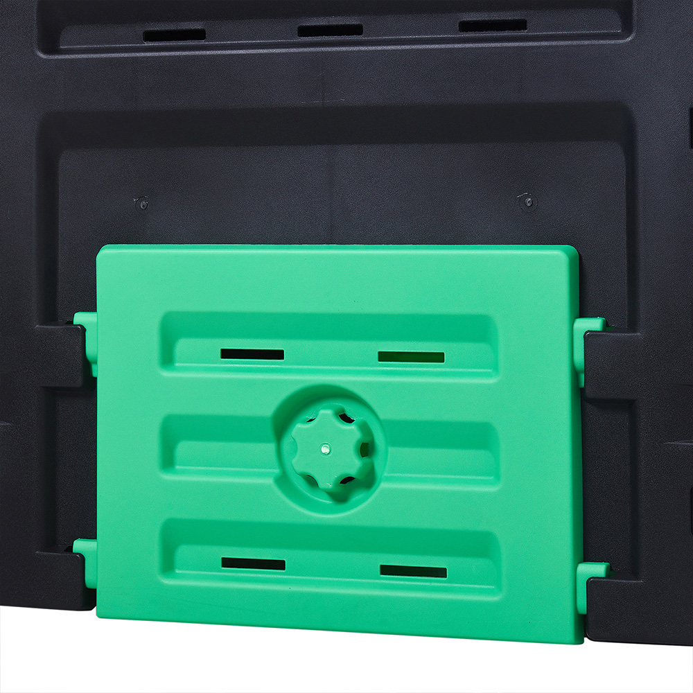 Living and Home Green Outdoor Garden Compost Bin with Ventilation 450L Image 6