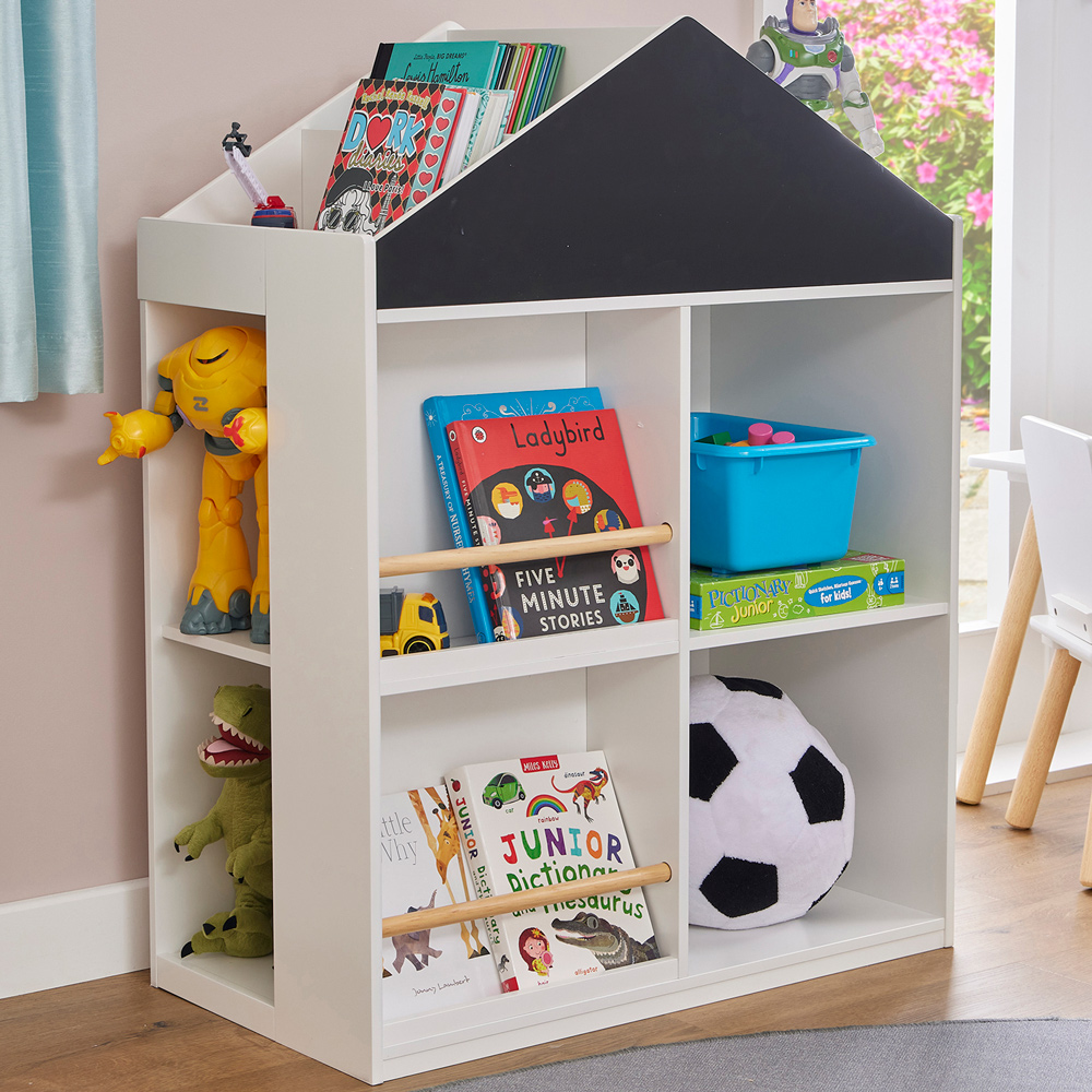 Liberty House Toys 10 Shelf Kids Blackboard Bookcase