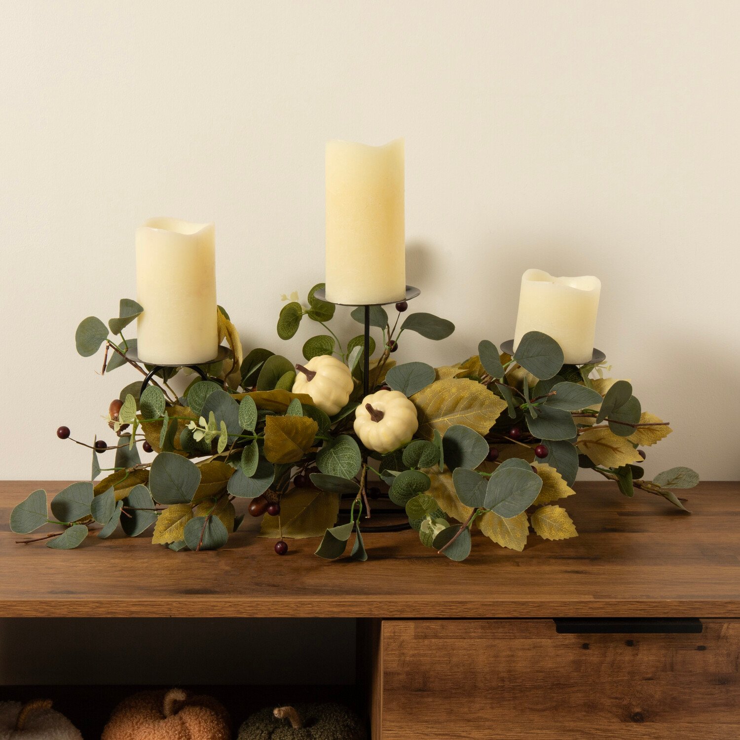 Autumnal Enchanted Candle Holder Multicolour Image 2
