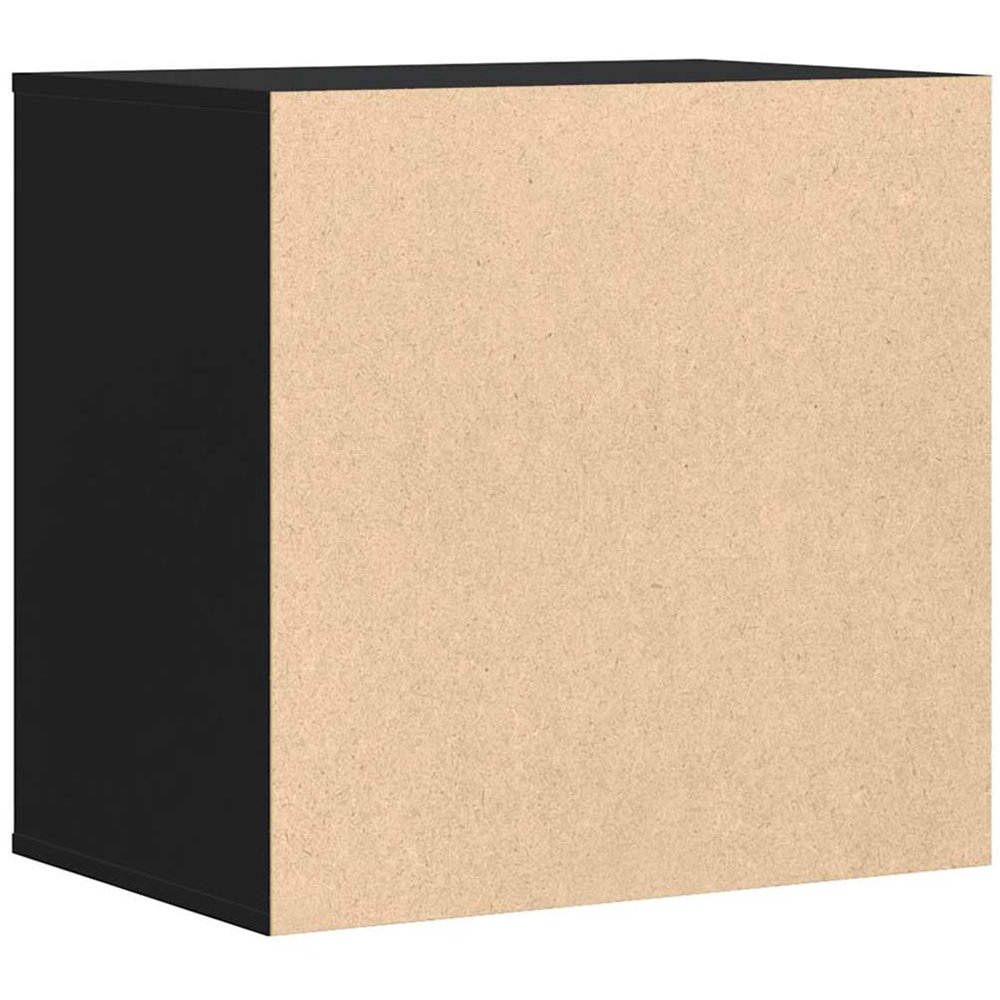 vidaXL 3 Drawer Black Wooden Chest of Drawers Image 6