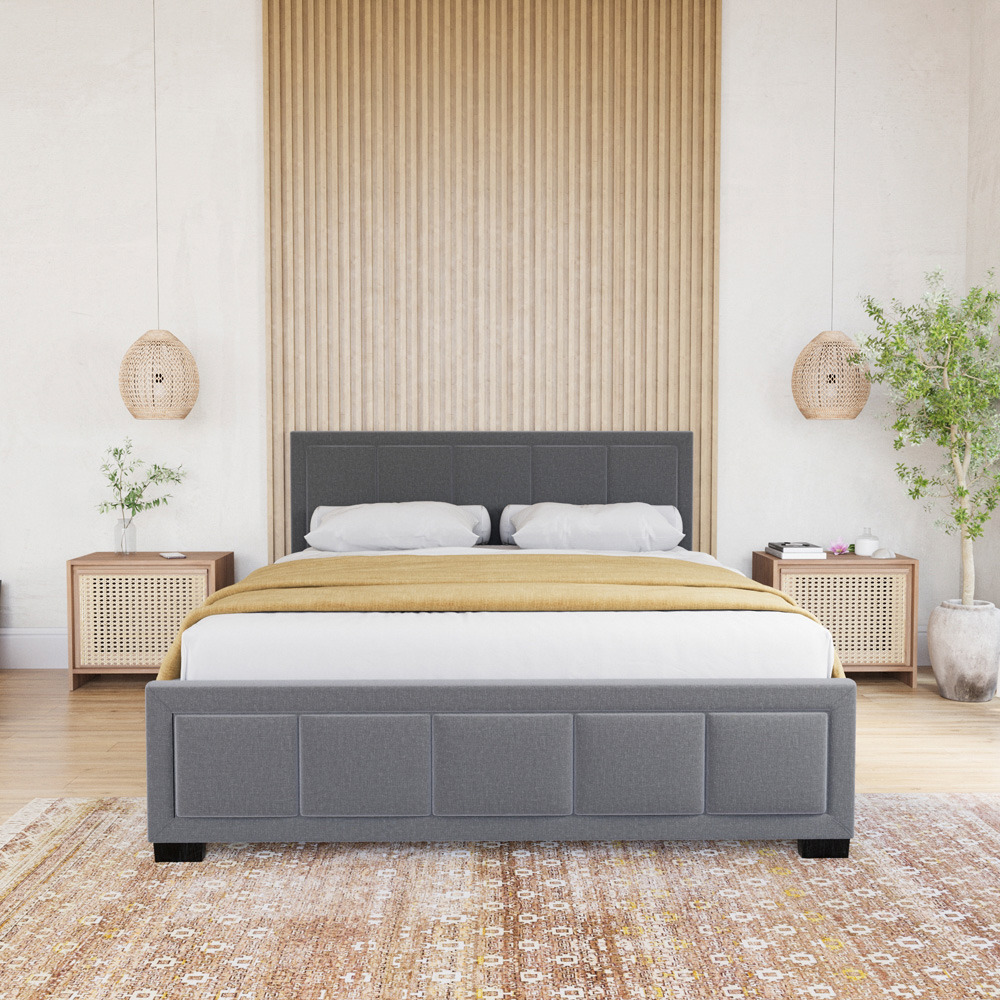 Vida Designs Vanita Double Dark Grey Bed Frame Image 4