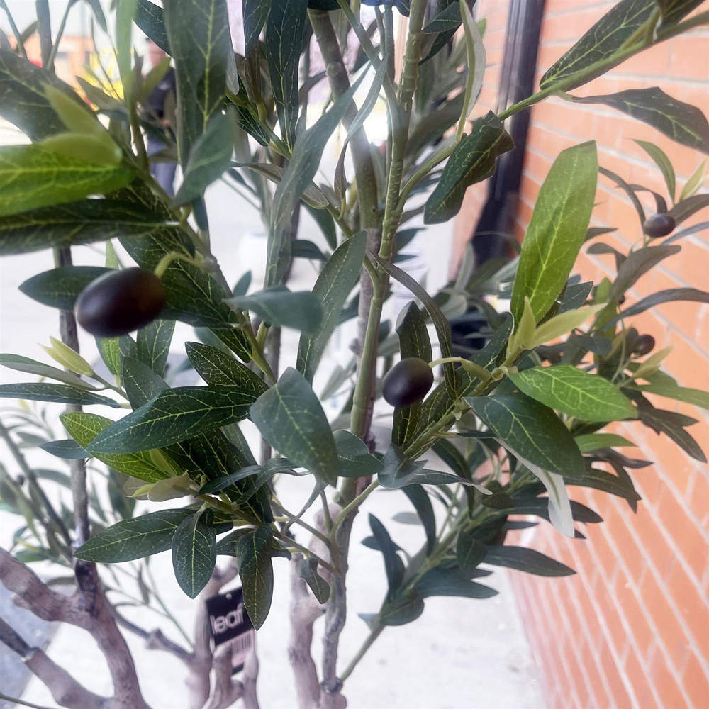 Leaf Artificial Olive Tree in Pot 7ft Image 6