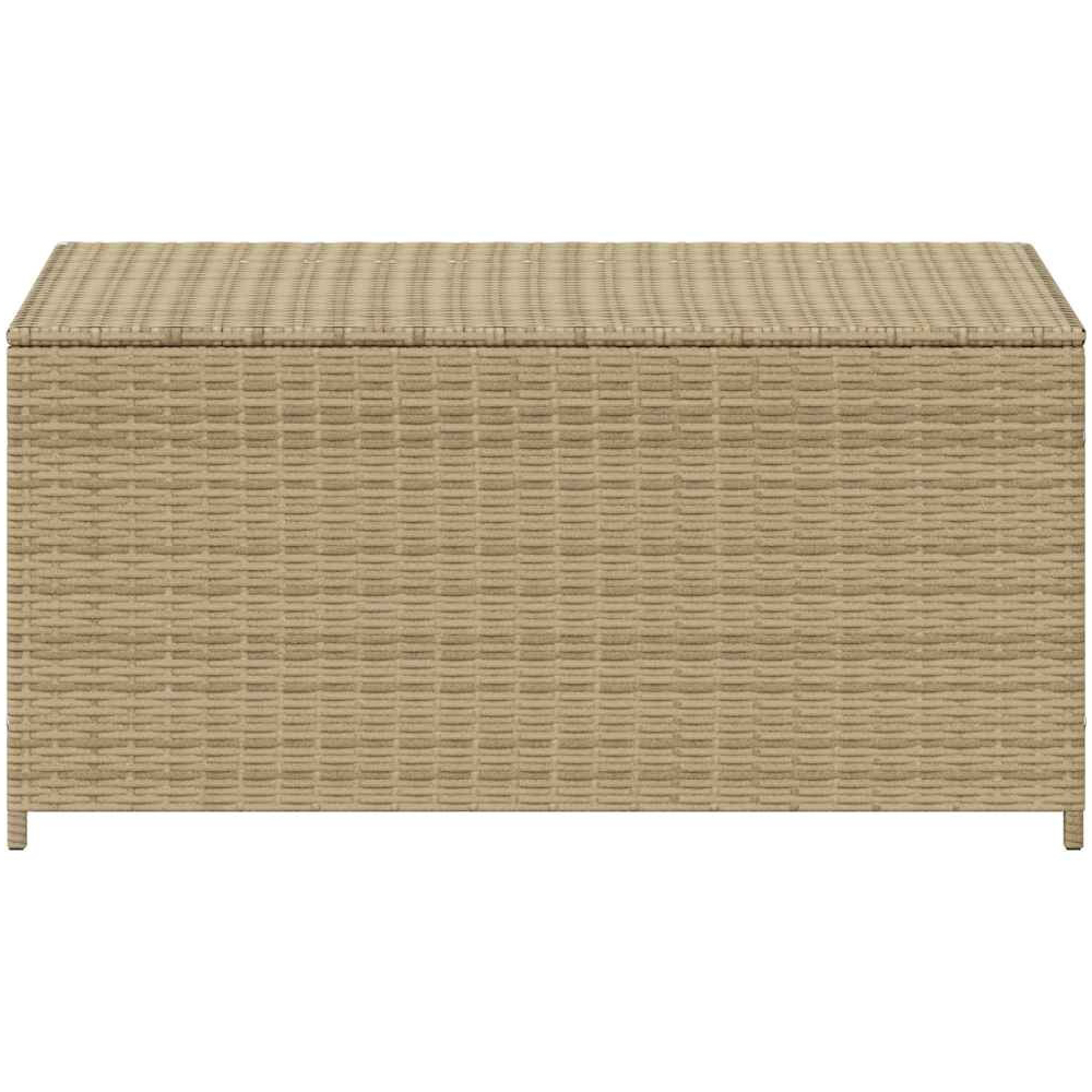 Walplus 190L Mix Beige Poly Rattan Garden Storage Box Image 3