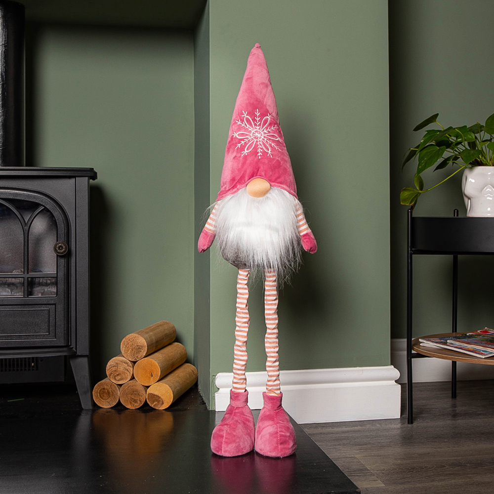 Samuel Alexander Pink Standing Gonk Christmas Decoration 74cm Image 7