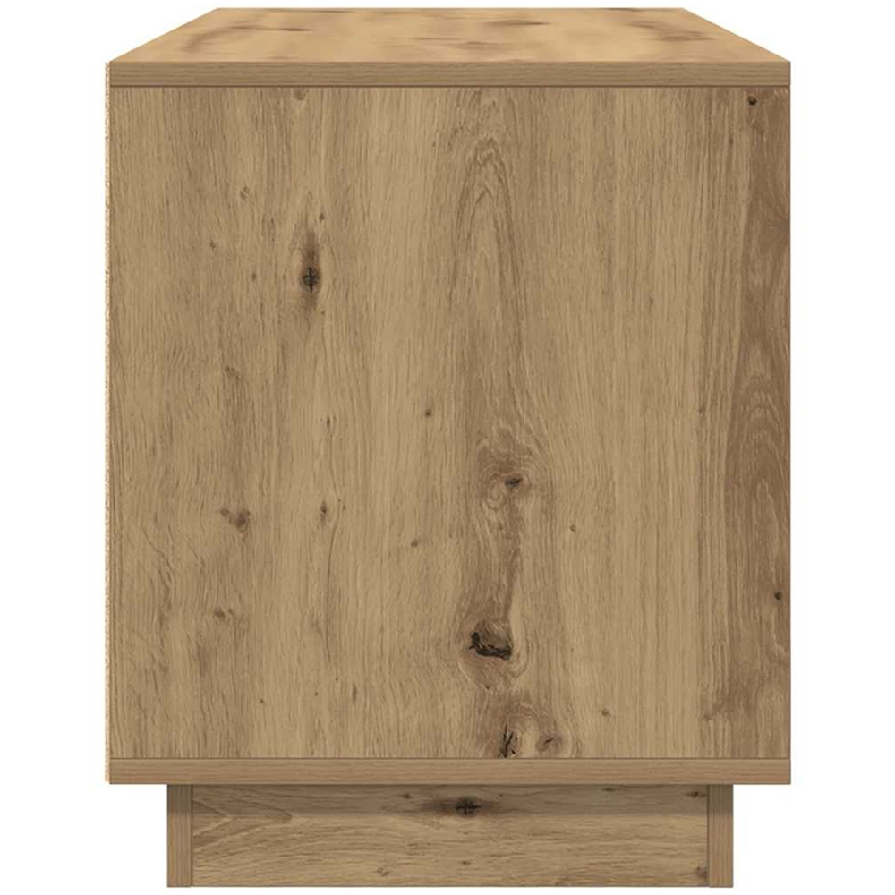 vidaXL 2 Door 2 Drawer Artisan Oak TV Cabinet with LED Lights Image 8