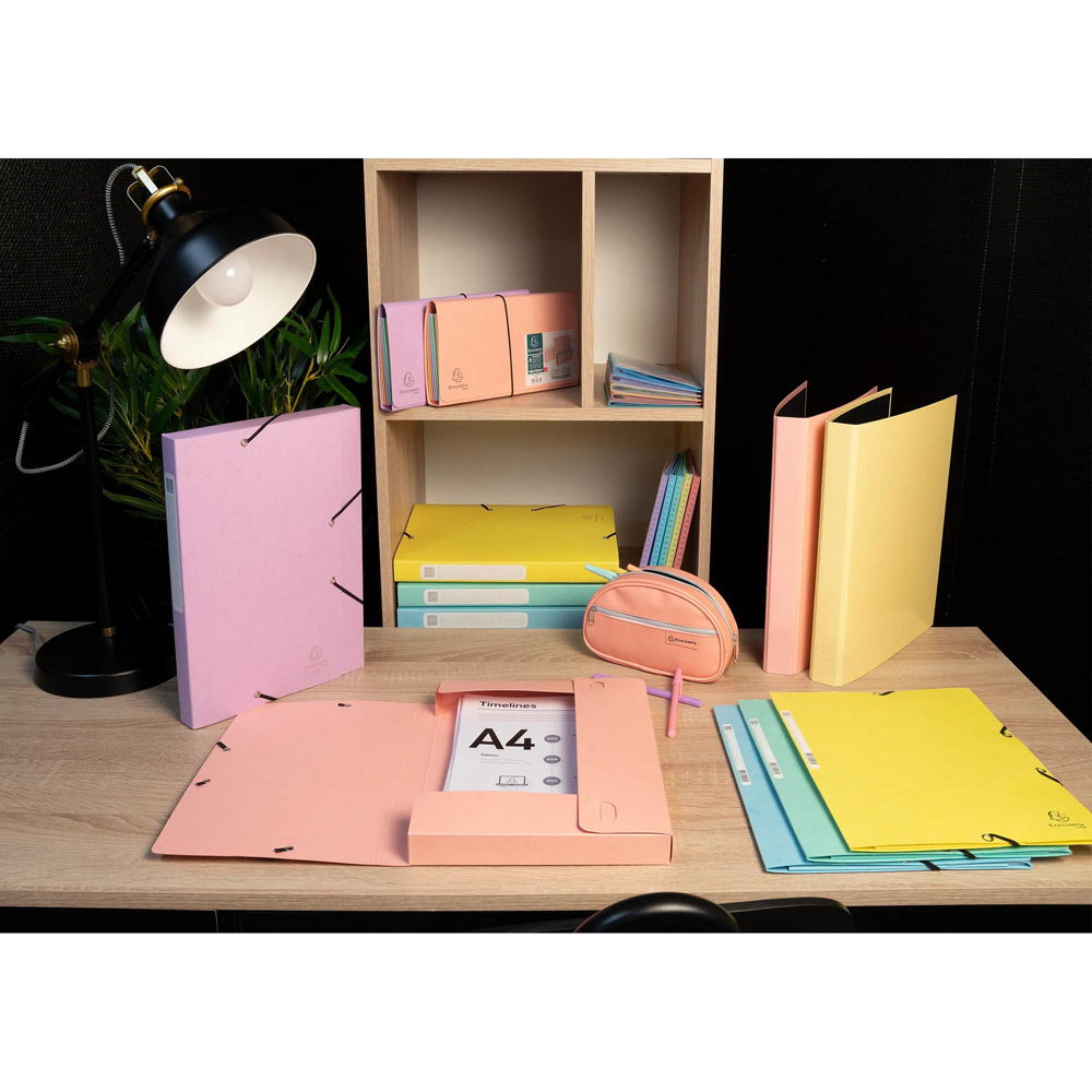 Exacompta Aquarel A4 Assorted Colour 25mm Board Box File 10 Pack Image 8