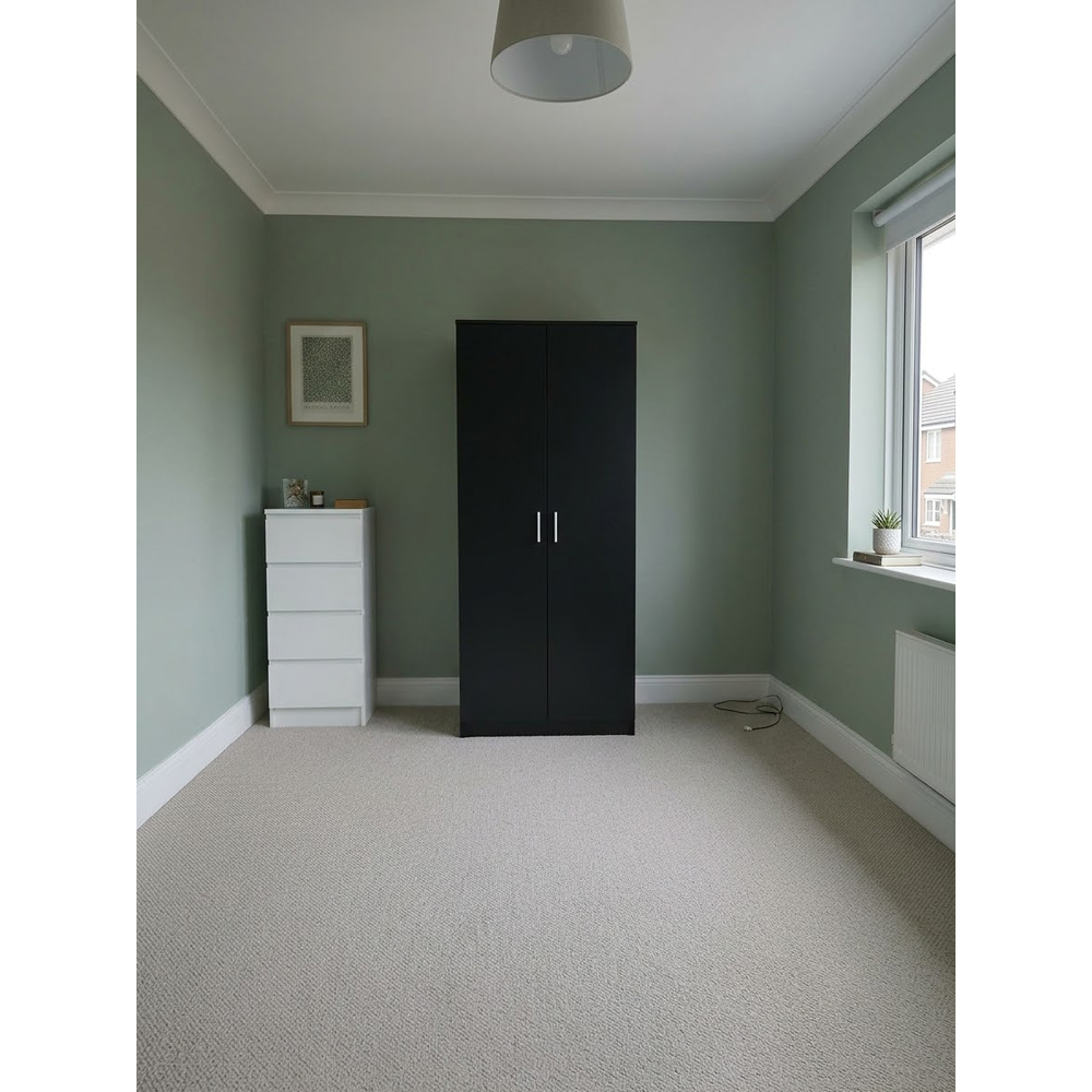 TJ'S Venice 2 Door Black Wardrobe Image 5