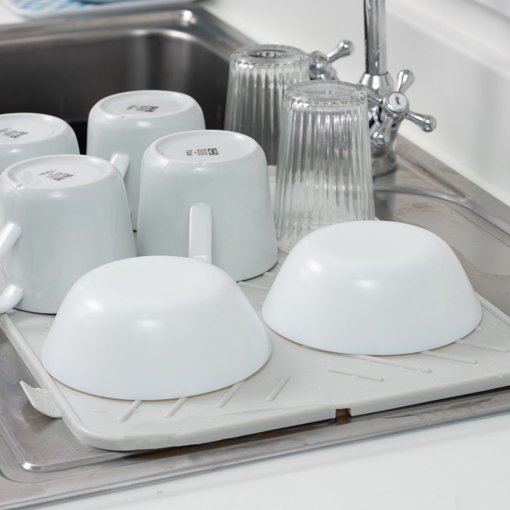 Addis Dish Draining Mat Light Grey Image 8