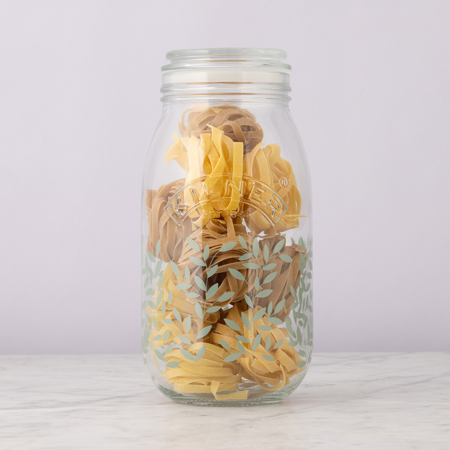 Kilner Botanical Push Top Jar - Clear / 1.5l Image 3