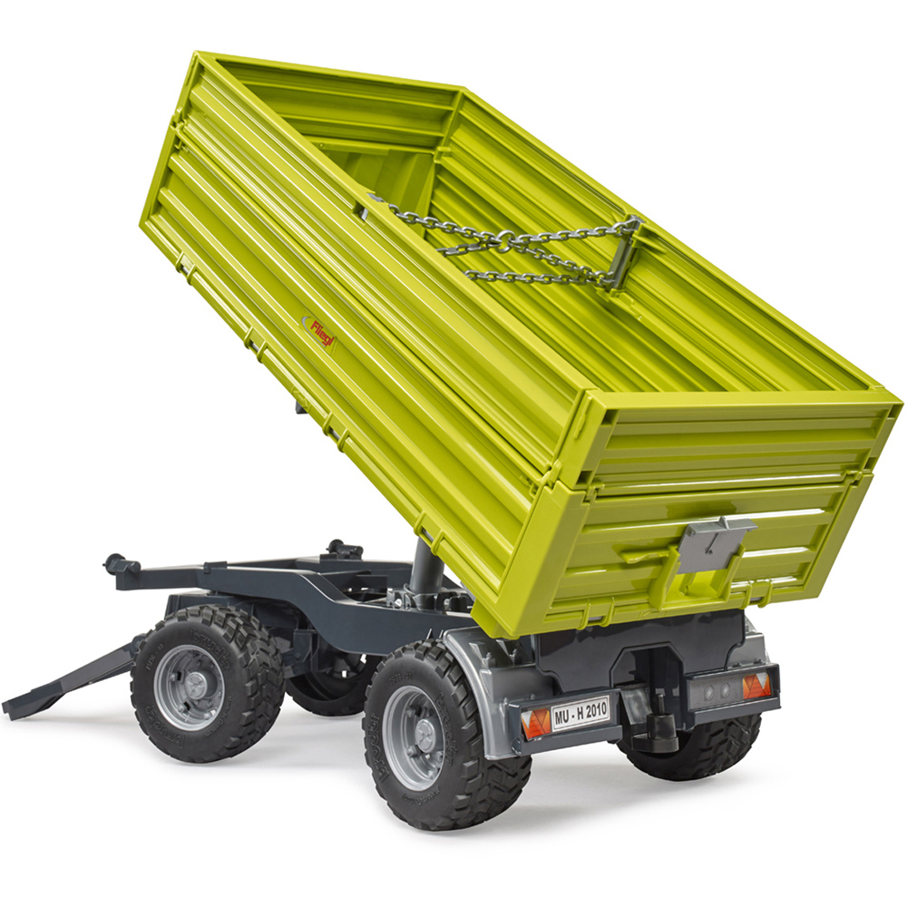 Bruder Kids Fliegl 3 Way Tipping Trailer with Removable Top Playset Model Image 8