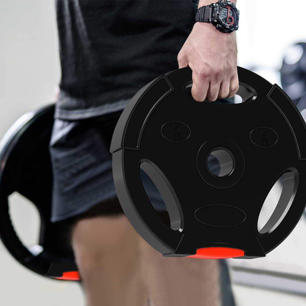 SPORTNOW Black Weight Plates Set 4 Pack Image 5
