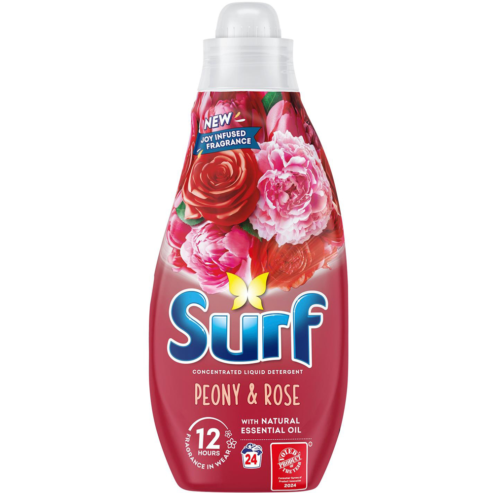 Surf Peony and Rose Laundry Detergent 24 Washes 650ml 8 Pack Image 2