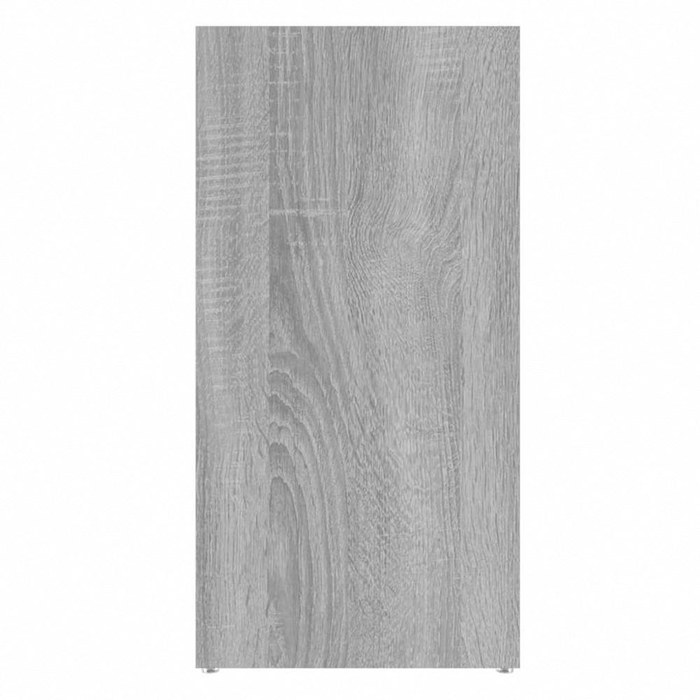 vidaXL 7 Shelf Grey Sonoma Bookcase Image 8