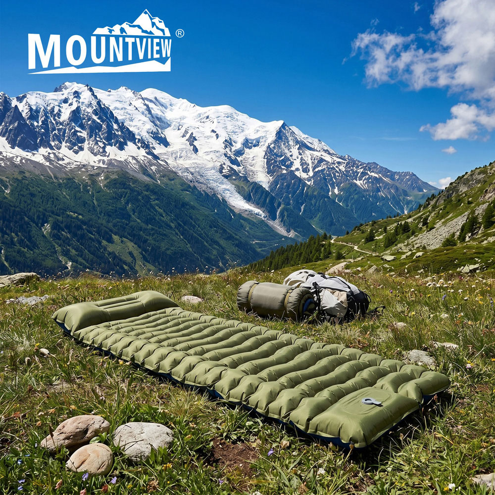 Mountview Ultralight Inflatable Camping Sleeping Pad with Built-In Pump Image 8