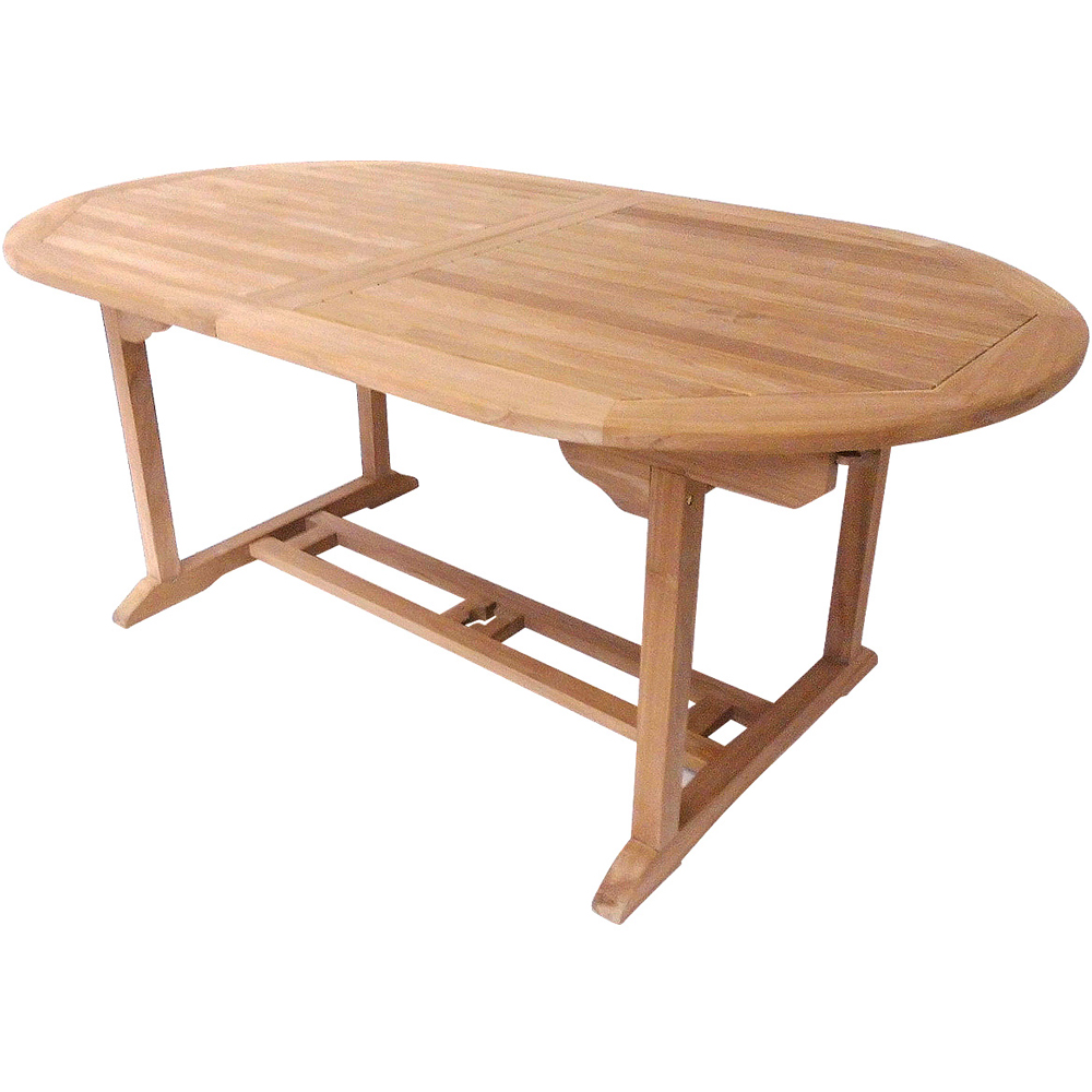 Charles Bentley 6-8 Seater Teak Extendable Table Image 2