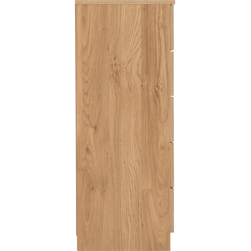 Seconique Dakota 5 Drawer Oak Effect Storage Chest Image 5