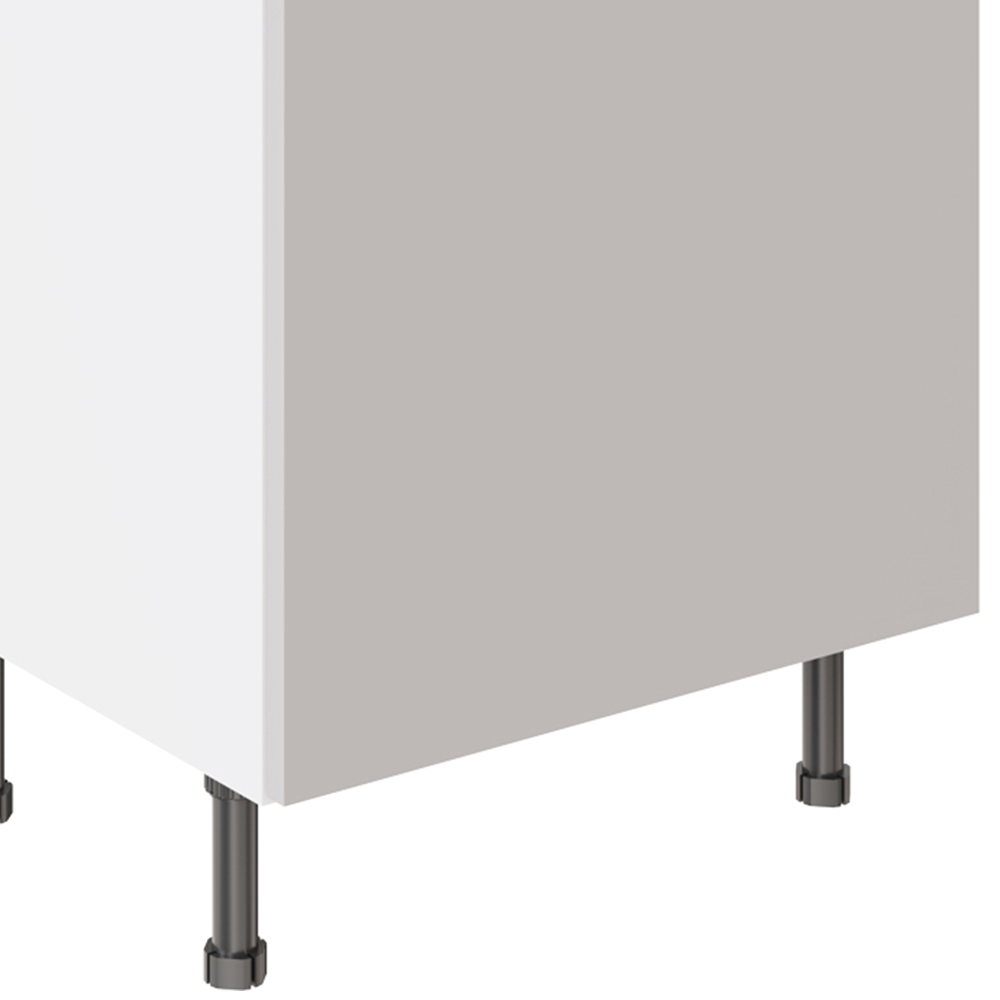 Kitchen Kit Value Slab Matt Light Grey Drawerline Base Cabinet 600mm Image 3
