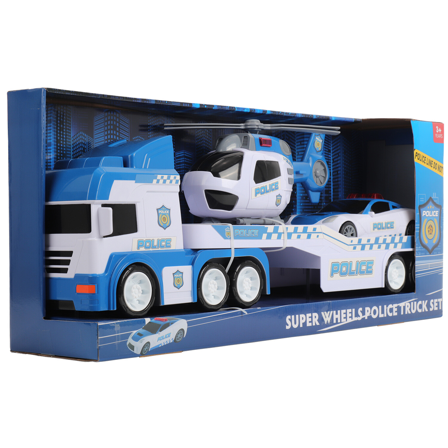 Super Wheels Police Truck Set - Multicolour Image 2