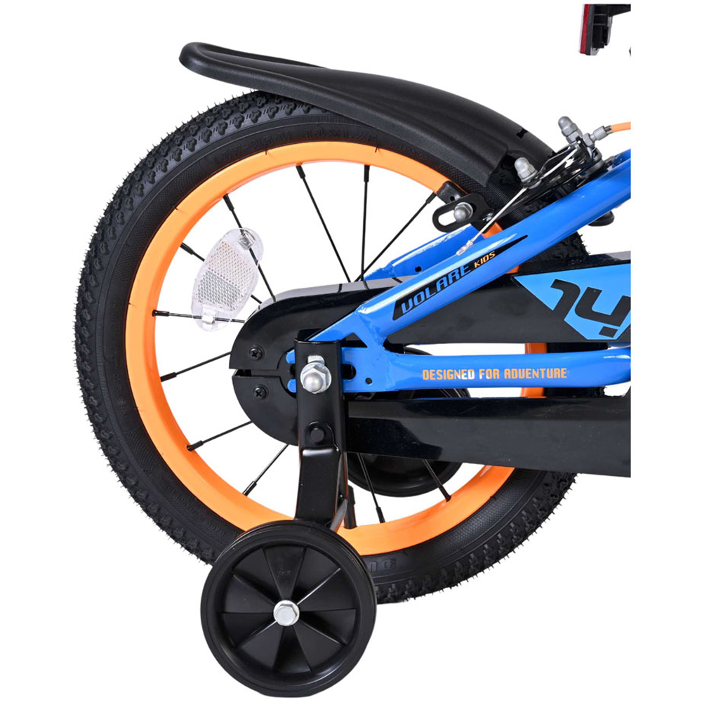 Volare Rocky Kids 14 inch Blue Bike with Stabilisers Image 7