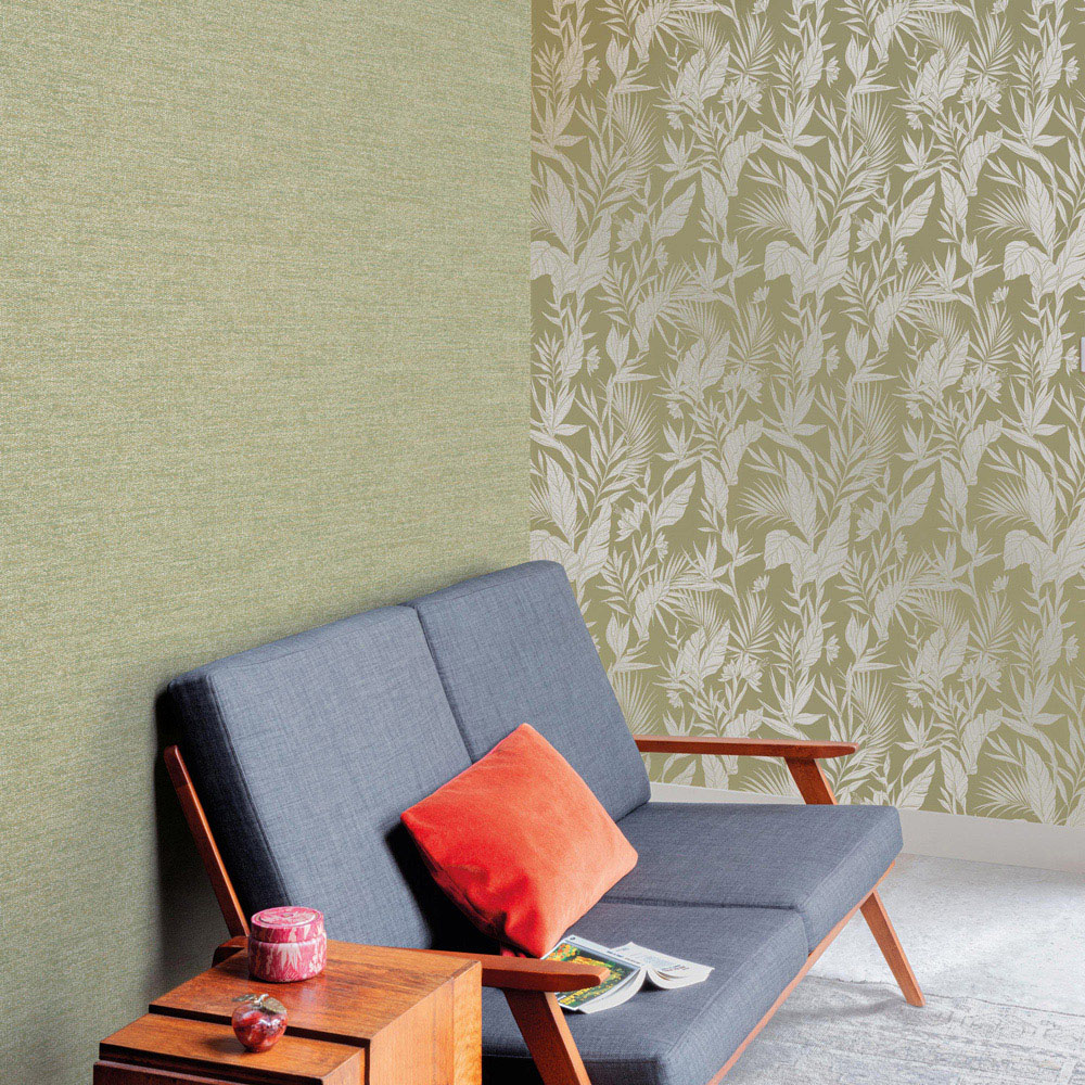 Grandeco Lucia Forest Sage Wallpaper Image 3
