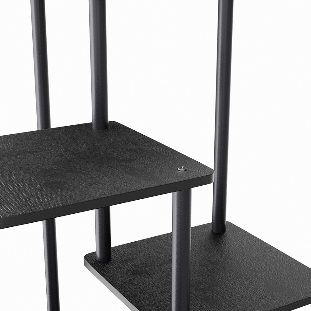 H&O Direct 5 Shelf Black Metal Plant Display Stand Image 4