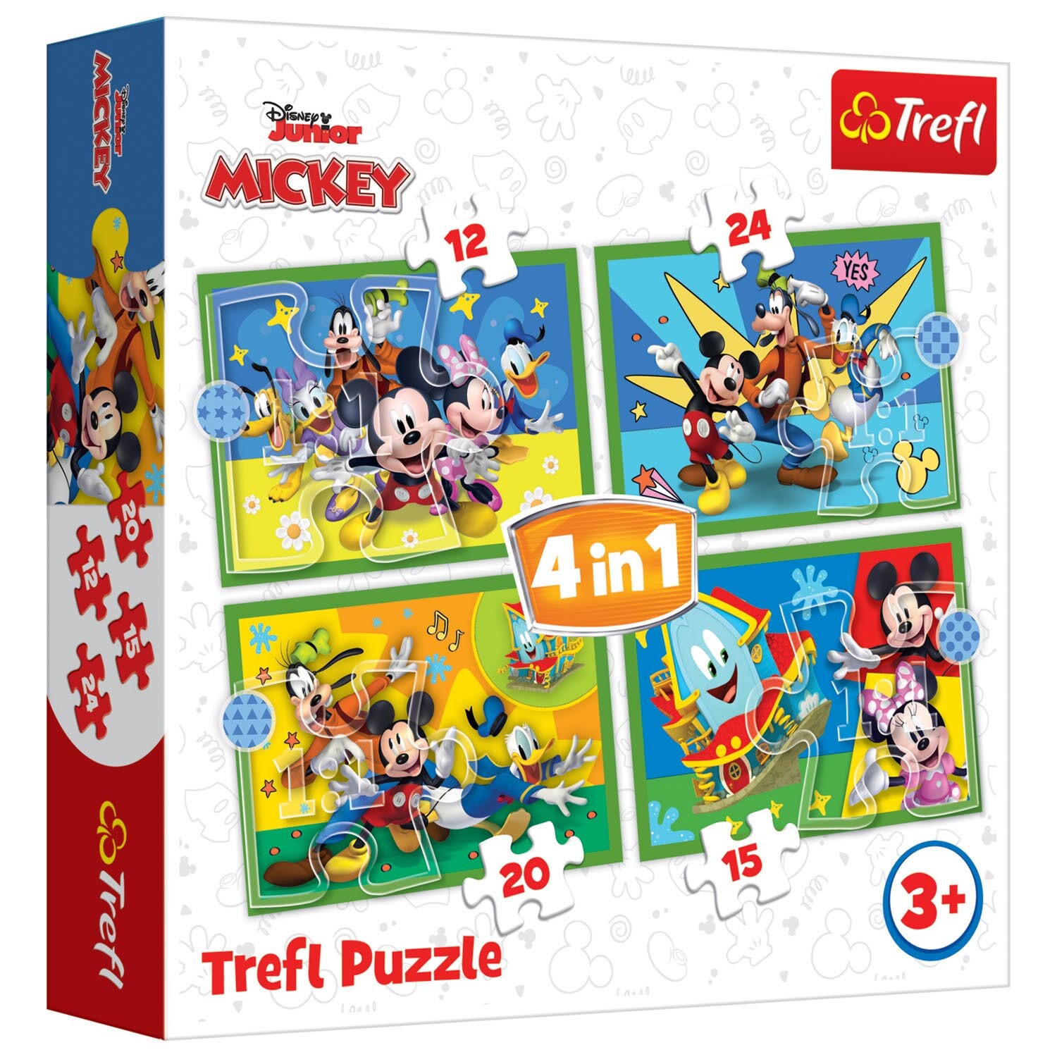 TREFL 4 in1 Disney Junior Mickey Among Friends Puzzles Image