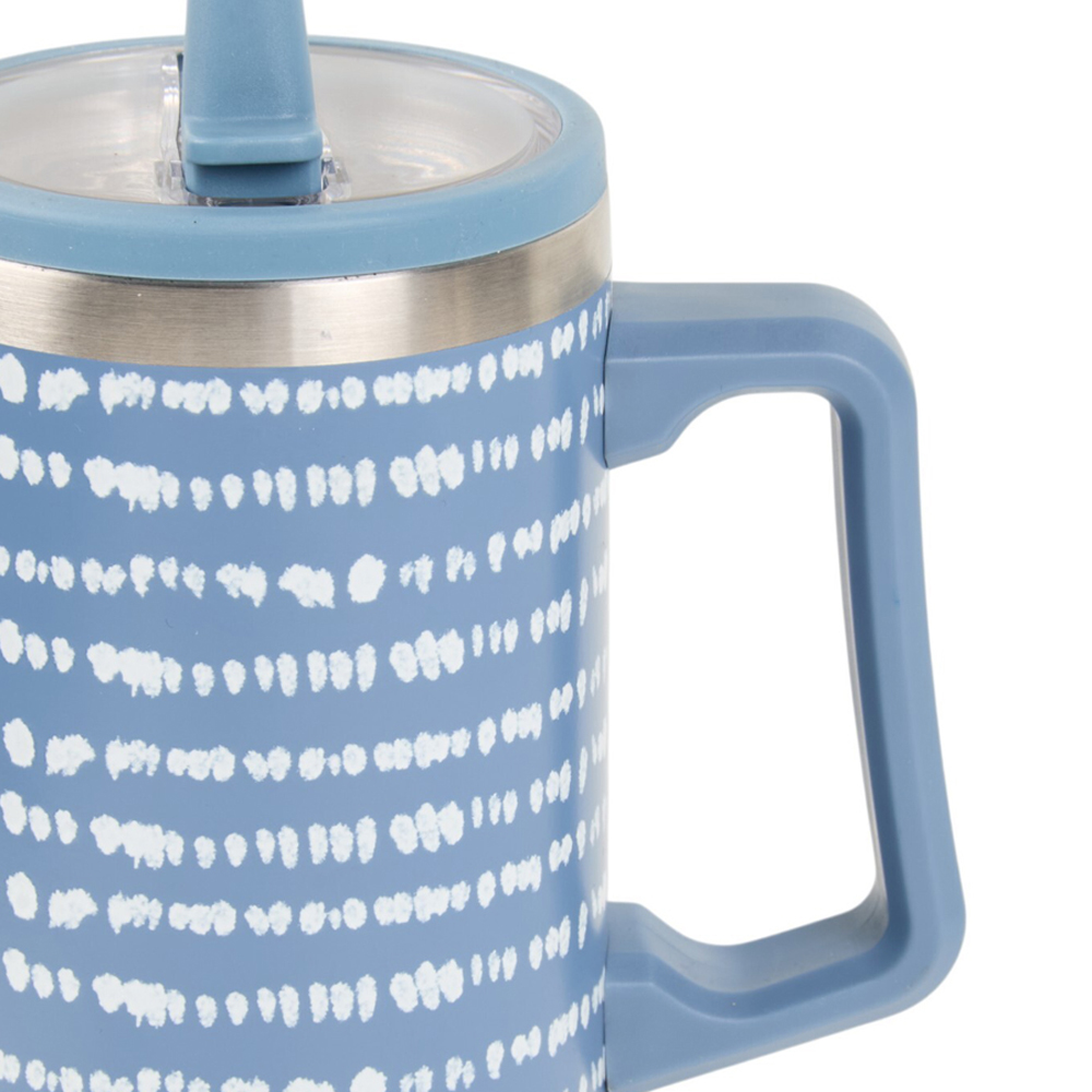 Nitro Flip Straw Stainless Steel TumblerBlue Image 3