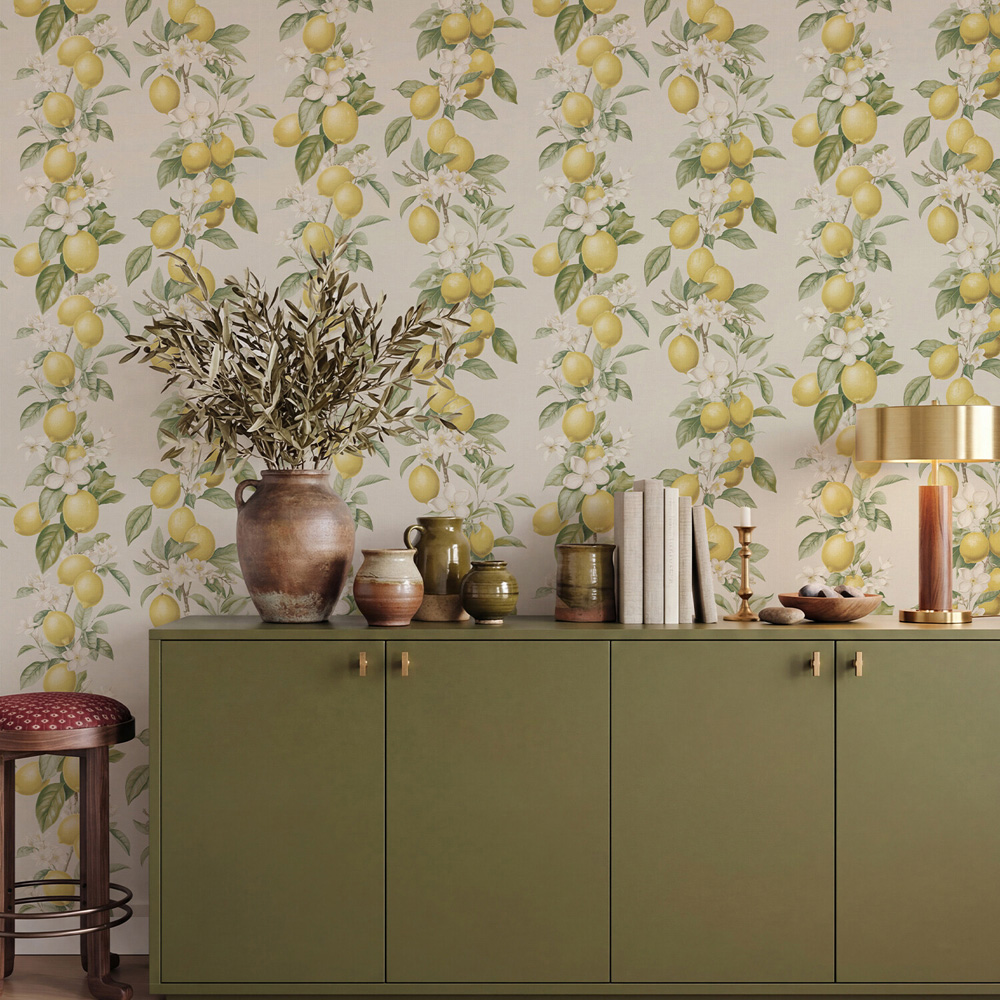 Lemon Trail Wallpaper Yellow Image 3