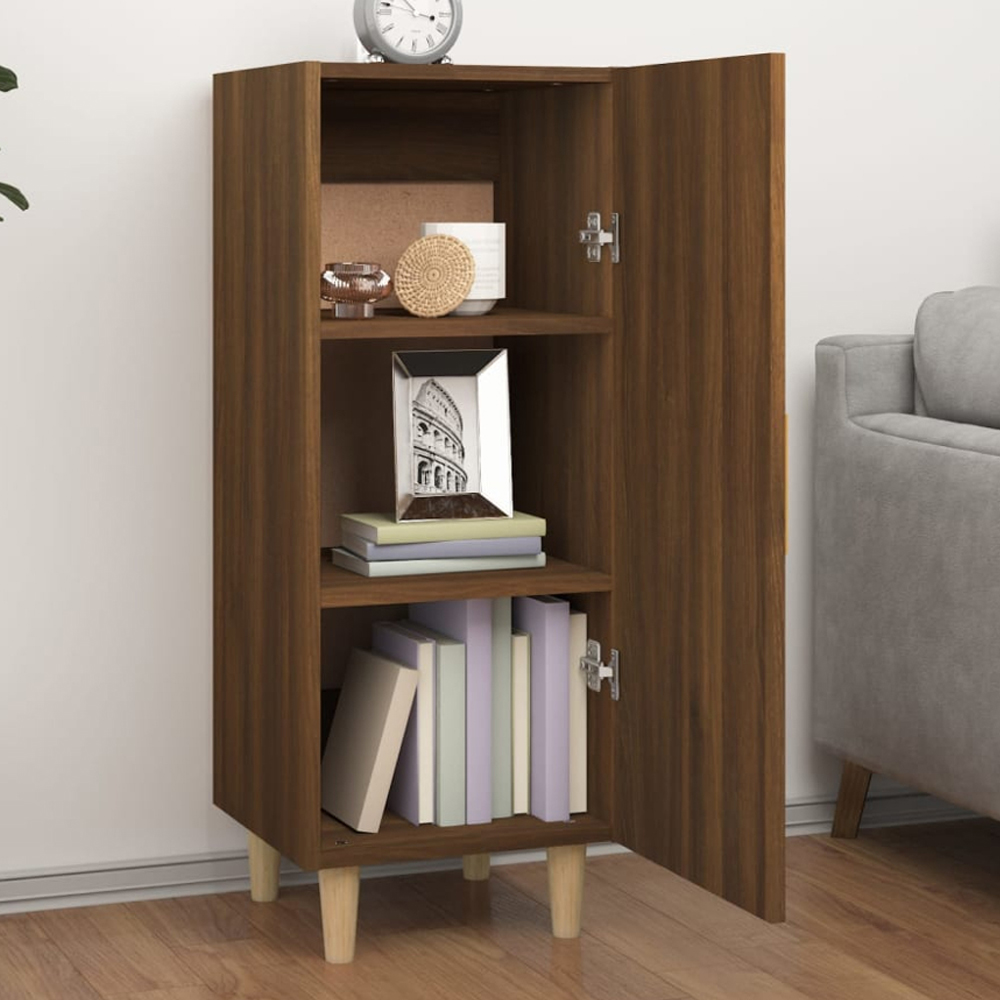 vidaXL Single Door Brown Sideboard Image 1