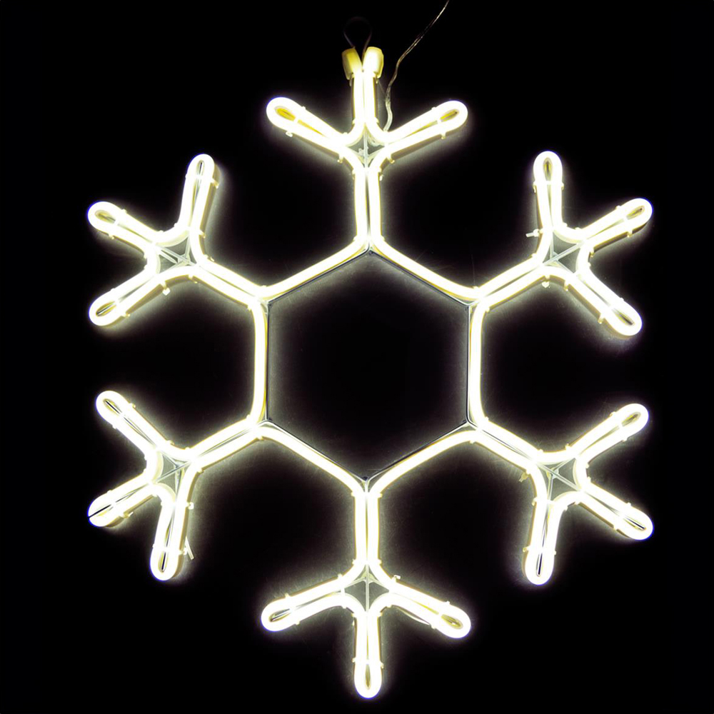 Shatchi Warm White LED Snowflake Silhouette Image