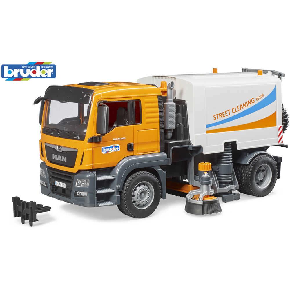 Bruder Kids MAN TGS Street Sweeper Playset Model Image 9