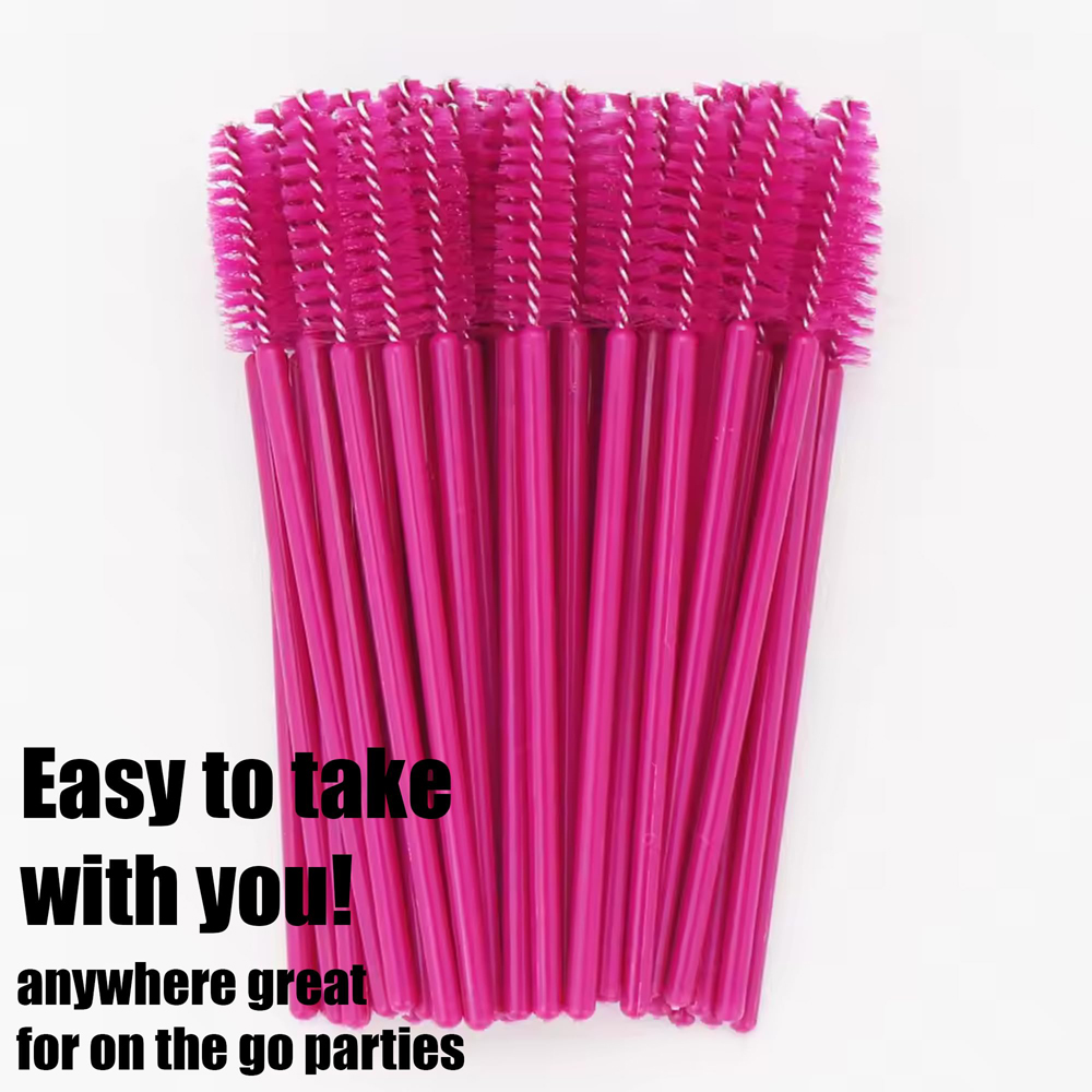 ATEK Hot Pink Disposable Mascara Wand 50 Pack Image 7