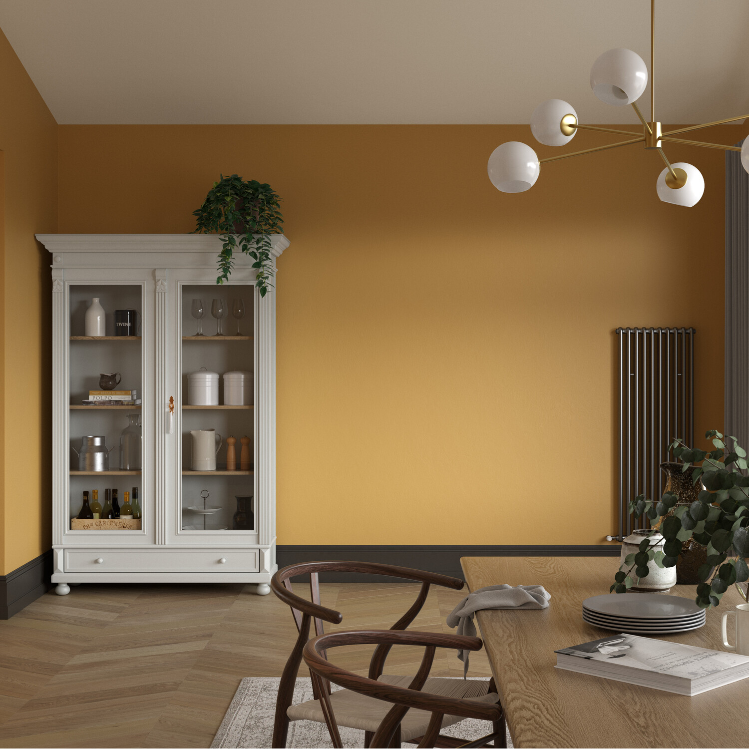 Dulux Heritage Walls and Ceilings Brushed Gold Velvet Matt Emulsion Paint Tester Image 6