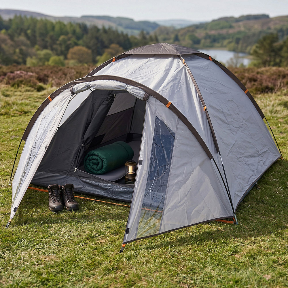 Jack Stonehouse 2-3 Person Camping Dome Tent with Carry Bag Image 2