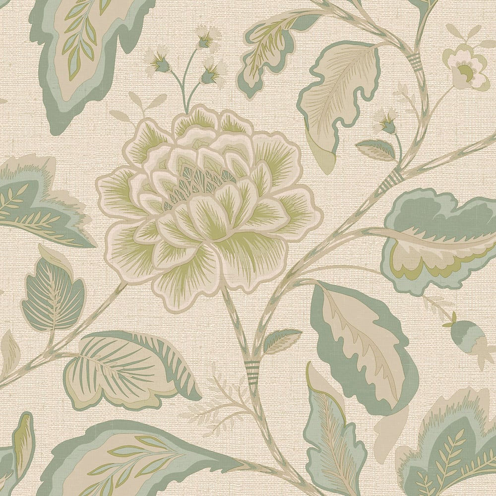 Belgravia Decor Maya Trail Sage and Cream Wallpaper Image 1
